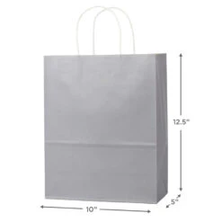 Hallmark 12.5" 12-Pack Assorted Kraft Paper Gift Bags -Lovely Souvenir Store 12.5 Prints and Solids 12Pack Assorted Gift Bags 5EGB6049 03
