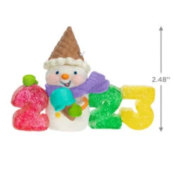 Hallmark Sweet Decade 2023 Ornament -Lovely Souvenir Store 2023 Gumdrops and Snowman Keepsake Ornament 1599QXR8027 03