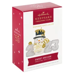 Hallmark Sweet Decade 2023 Special Edition Ornament -Lovely Souvenir Store 2023 With Snowman Keepsake Ornament 1999QXC5622 04