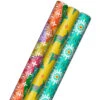 Hallmark Festive And Fun 3-Pack Multicolored Wrapping Paper, 120 Sq. Ft. -Lovely Souvenir Store 3Pack Festive and Fun Holiday Wrapping Paper 5JXW1082 01