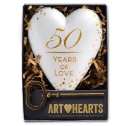 50 Years Of Love Art Heart Sculpture, 4" -Lovely Souvenir Store 50 Years of Love Art Heart Sculpture 4 root 1003480107 1003480107 1470 4.jpg Source Image