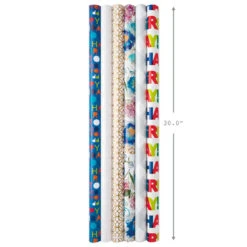Hallmark All Occasions Wrapping Paper Rolls, 6 Pack -Lovely Souvenir Store All Occasions Wrapping Paper Rolls 6 Pack 5JXW1745 03