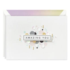 Hallmark Amazing You Boxed Blank Note Cards Multipack, Pack Of 8
