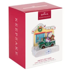 Hallmark Happy Holiday Parade Collection Anita's Pet Shop Musical Ornament With Light 11 Hallmark Happy Holiday Parade Collection Anita's Pet Shop Musical Ornament With Light -Lovely Souvenir Store Anitas Pet Shop Store and Truck Keepsake Ornament 3499QGO2519 04