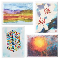 Hallmark ArtLifting Nature And Abstracts Blank Note Cards Assortment, Box Of 24 12 Hallmark ArtLifting Nature And Abstracts Blank Note Cards Assortment, Box Of 24 -Lovely Souvenir Store ArtLifting Nature Art Assorted Boxed Blank Cards 3SOM1334 03