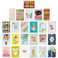 Hallmark Assorted All-Occasion Handmade Greeting Cards In Black Scattered Dot Organizer -Lovely Souvenir Store Assorted AllOccasion Greeting Cards in Organizer 5EBN1121 03