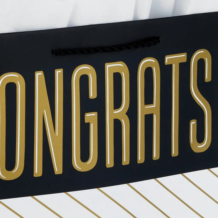 Hallmark 13" Assorted Grad Designs 3-Pack Large Gift Bags With Tissue Paper 7 Hallmark 13" Assorted Grad Designs 3-Pack Large Gift Bags With Tissue Paper - Image 5