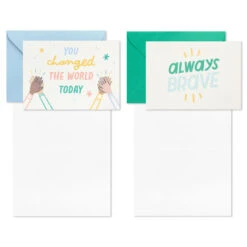 Hallmark Little World Changers™ Assorted Blank Note Cards In Caddy, Pack Of 24 -Lovely Souvenir Store Assorted Kids Blank Note Cards in Caddy 3SOM1188 03
