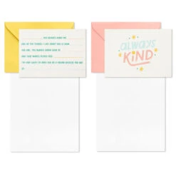 Hallmark Little World Changers™ Assorted Blank Note Cards In Caddy, Pack Of 24 -Lovely Souvenir Store Assorted Kids Blank Note Cards in Caddy 3SOM1188 04