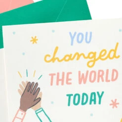 Hallmark Little World Changers™ Assorted Blank Note Cards In Caddy, Pack Of 24 -Lovely Souvenir Store Assorted Kids Blank Note Cards in Caddy 3SOM1188 05