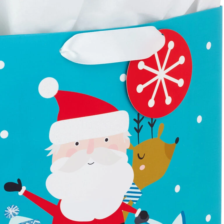 Hallmark 13" And 15.5" Assorted Kids 3-Pack Christmas Gift Bags With Tissue Paper 8 Hallmark 13" And 15.5" Assorted Kids 3-Pack Christmas Gift Bags With Tissue Paper - Image 6