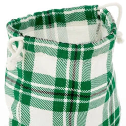 Hallmark 10" Assorted Plaid 3-Pack Fabric Gift Bags -Lovely Souvenir Store Assorted Plaid Fabric Christmas Gift Bags 5XGB1453 05