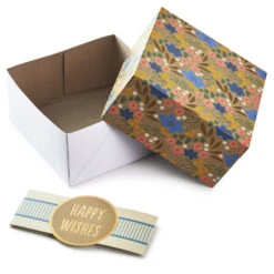 Hallmark 4", 8" And 10" Floral 3-Pack Gift Boxes With Bands -Lovely Souvenir Store Assorted Sizes Floral Gift Boxes With Bands 5EBC1230 03
