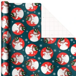 Hallmark Very Vintage Christmas 3-Pack Assortment Wrapping Paper, 120 Sq. Ft. -Lovely Souvenir Store Assorted Vintage Designs Christmas Wrapping Paper 5JXW1079 07
