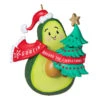 Hallmark Guacin' Around The Christmas Tree Ornament With Sound -Lovely Souvenir Store Avocado and Christmas Tree Keepsake Ornament 2199QGO2839 01