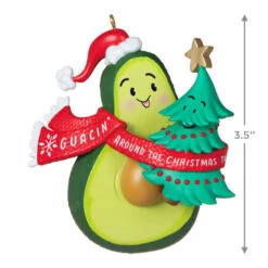 Hallmark Guacin' Around The Christmas Tree Ornament With Sound -Lovely Souvenir Store Avocado and Christmas Tree Keepsake Ornament 2199QGO2839 03