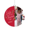 Hallmark Baby's First Christmas Personalized Text And Vertical Photo Ceramic Ornament -Lovely Souvenir Store Babys First Personalized Round Christmas Ornament 1999QHE1711B23 01