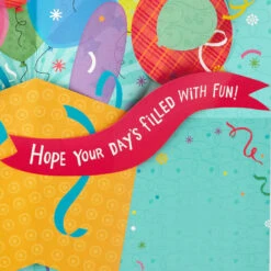 Hallmark 16" Fun Balloons Pop-Up Jumbo Birthday Card -Lovely Souvenir Store Balloons for Fun Birthday Card 1299CBG1009 03