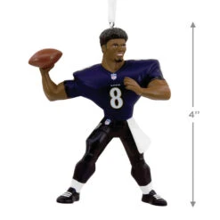 NFL Baltimore Ravens Lamar Jackson Hallmark Ornament -Lovely Souvenir Store Baltimore Ravens Lamar Jackson Christmas Ornament 1OSL2097 03