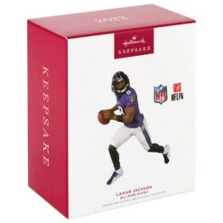 Hallmark NFL Baltimore Ravens Lamar Jackson Ornament -Lovely Souvenir Store Baltimore Ravens Lamar Jackson Keepsake Ornament 2299QXI7167 04
