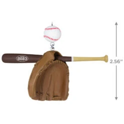 Hallmark Baseball Star 2023 Ornament -Lovely Souvenir Store Baseball Bat Glove and Ball Keepsake Ornament 1399QGO2697 03