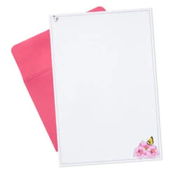 Hallmark Marjolein Bastin Pink Flowers Stationery Set, 40 Sheets -Lovely Souvenir Store Bastin Pink Flowers Blank Sheets Stationery Set 1STN1142 04