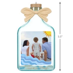 Hallmark A Day At The Beach Sun & Waves Personalized Photo Ornament 7 Hallmark A Day At The Beach Sun & Waves Personalized Photo Ornament -Lovely Souvenir Store Beach Glass Bottle Personalized Christmas Ornament 2499QHE2118B4 03