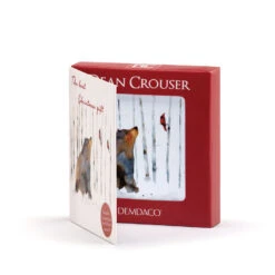 Friends In The Woods Magnet Ornament And Matching Card -Lovely Souvenir Store Bear and Cardinals Magnet Ornament With Card 2020230117 03