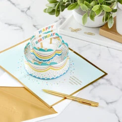 Hallmark Celebrating You Cake 3D Pop-Up Birthday Card -Lovely Souvenir Store Birthday Cake 3D PopUp Birthday Card 1299LAD2895 08