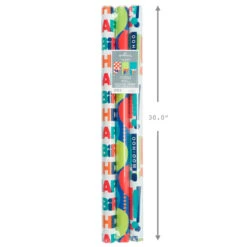 Hallmark Birthday Celebration 3-Pack Reversible Wrapping Paper 11 Hallmark Birthday Celebration 3-Pack Reversible Wrapping Paper -Lovely Souvenir Store Birthday Celebration 3Pack Reversible Wrapping Paper 5EWR2946 03