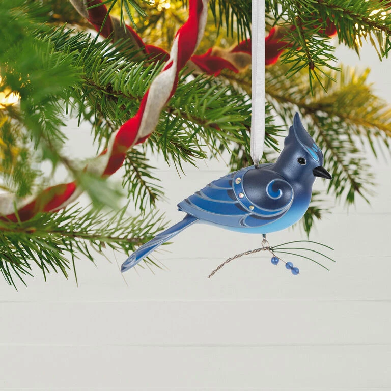 Hallmark The Beauty Of Birds Steller's Jay Ornament 4 Hallmark The Beauty Of Birds Steller's Jay Ornament - Image 2