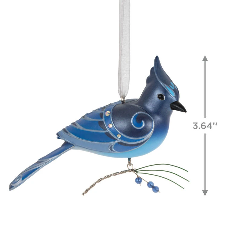 Hallmark The Beauty Of Birds Steller's Jay Ornament 5 Hallmark The Beauty Of Birds Steller's Jay Ornament - Image 3