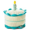 Hallmark Birthday Cake Musical Plush With Light -Lovely Souvenir Store Blue and White Plush Birthday Cake With Candle 1BBY4860 01