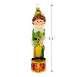Hallmark Buddy The Elf™ Glass Ornament -Lovely Souvenir Store Buddy the Elf With Syrup Keepsake Ornament 1QEP3029 03