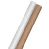 Hallmark Bulk Kraft Paper And White 2-Pack Wrapping Paper, 160 Sq. Ft. Total -Lovely Souvenir Store Bulk Brown and White Kraft Paper Wrapping Paper 5EWR2654 01
