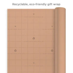Hallmark Bulk Kraft Paper And White 2-Pack Wrapping Paper, 160 Sq. Ft. Total -Lovely Souvenir Store Bulk Brown and White Kraft Paper Wrapping Paper 5EWR2654 04