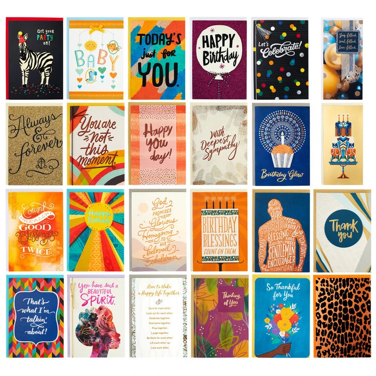 Hallmark Assorted Mahogany All-Occasion Greeting Cards In Green Watercolor Organizer, Box Of 24 4 Hallmark Assorted Mahogany All-Occasion Greeting Cards In Green Watercolor Organizer, Box Of 24 - Image 2