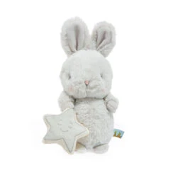 Bunnies By The Bay Sweet Bloom Bunny Stuffed Animal With Toy Sun, 9" -Lovely Souvenir Store Bunnies by the Bay Gray Bunny Stuffed Animal With Toy Sun 104327 03