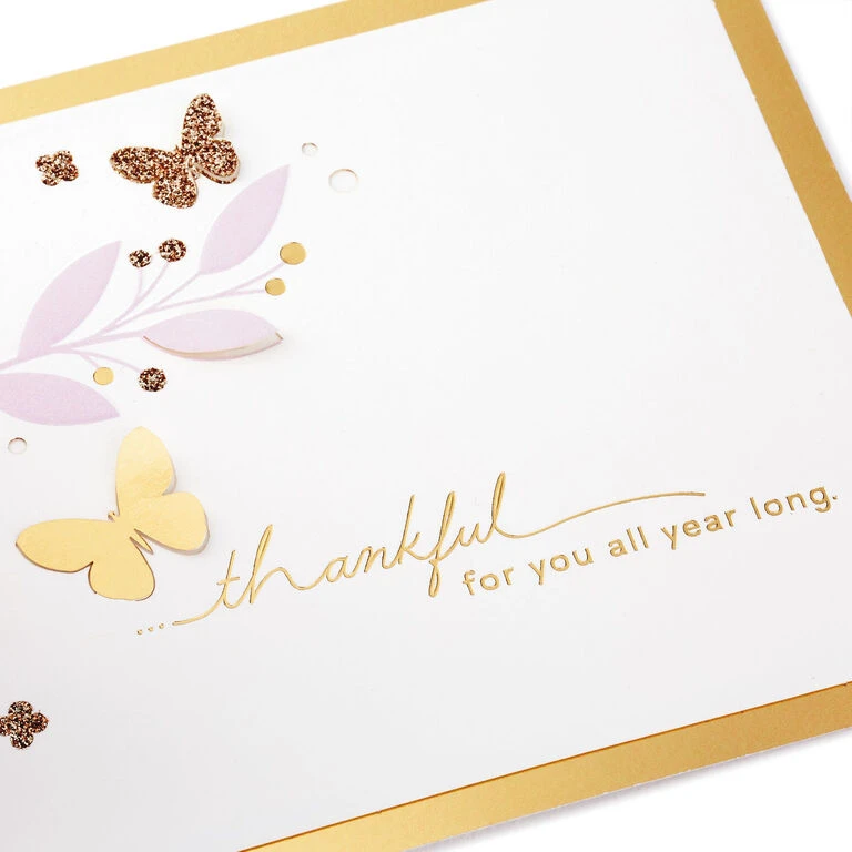 Hallmark Butterfly Bouquet Thankful For You 3D Pop-Up Thinking Of You Card 5 Hallmark Butterfly Bouquet Thankful For You 3D Pop-Up Thinking Of You Card - Image 3