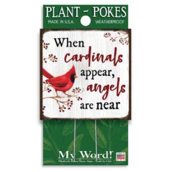 My Word! Cardinal Plant Poke Accent Sign -Lovely Souvenir Store Cardinal Plant Accent Sign 77801 02