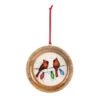 Cardinals On Light String Wood Ornament -Lovely Souvenir Store Cardinals on Light String Wooden Ornament 2020230122 01