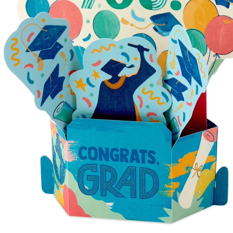 Hallmark Celebrating You 3D Pop-Up Graduation Cards, Pack Of 8 6 Hallmark Celebrating You 3D Pop-Up Graduation Cards, Pack Of 8 - Image 4