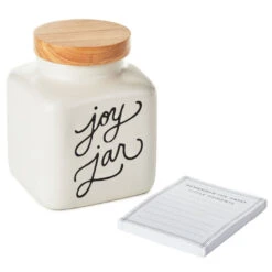 Hallmark Ceramic Joy Jar And Notepad, Set Of 2 -Lovely Souvenir Store Ceramic Joy Jar and Note Pad 1SNN1080 03