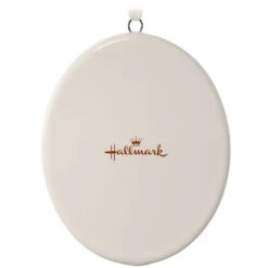 Hallmark Ceramic Photo Ornament—Vertical Oval -Lovely Souvenir Store Ceramic Photo OrnamentVertical Oval 1999QHE1739B1 06