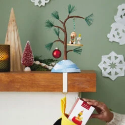 Hallmark The Peanuts® Gang A Charlie Brown Christmas Ornament And Stocking Hanger -Lovely Souvenir Store Charlie Brown Tree Keepsake OrnamentStocking Hanger 1QSB6299 02