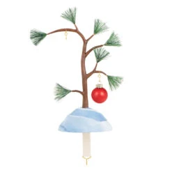Hallmark The Peanuts® Gang A Charlie Brown Christmas Ornament And Stocking Hanger -Lovely Souvenir Store Charlie Brown Tree Keepsake OrnamentStocking Hanger 1QSB6299 06