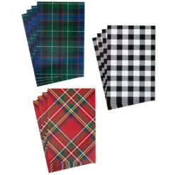 Hallmark Checks And Plaids 12-Pack Designed Shirt Boxes -Lovely Souvenir Store Checks and Plaids 12Pack Designed Shirt Boxes 5XBC1124 05