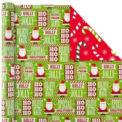 Hallmark Christmas Cheer 4-Pack Reversible Wrapping Paper Assortment, 150 Sq. Ft. 12 Hallmark Christmas Cheer 4-Pack Reversible Wrapping Paper Assortment, 150 Sq. Ft. -Lovely Souvenir Store Christmas Cheer Assortment Reversible Wrapping Paper 5JXW1736 04