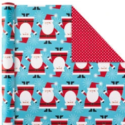 Hallmark Christmas Cheer 4-Pack Reversible Wrapping Paper Assortment, 150 Sq. Ft. 15 Hallmark Christmas Cheer 4-Pack Reversible Wrapping Paper Assortment, 150 Sq. Ft. -Lovely Souvenir Store Christmas Cheer Assortment Reversible Wrapping Paper 5JXW1736 07