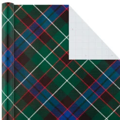 Hallmark Classic Plaids 4-Pack Wrapping Paper Assortment, 120 Sq. Ft. 14 Hallmark Classic Plaids 4-Pack Wrapping Paper Assortment, 120 Sq. Ft. -Lovely Souvenir Store Classic Plaids Christmas Wrapping Paper Assortment 5JXW1040 05